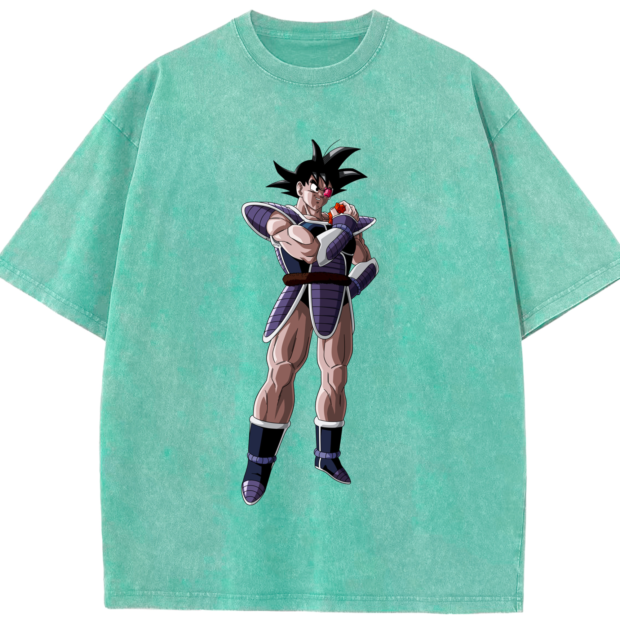 （画像用） ドラゴンボール 孫悟空（そん ごくう）Son Goku カカロット DRAGON BALL Kakarotto 綿100% ヴィンテージ風 半袖Tシャツ（フロントプリント）